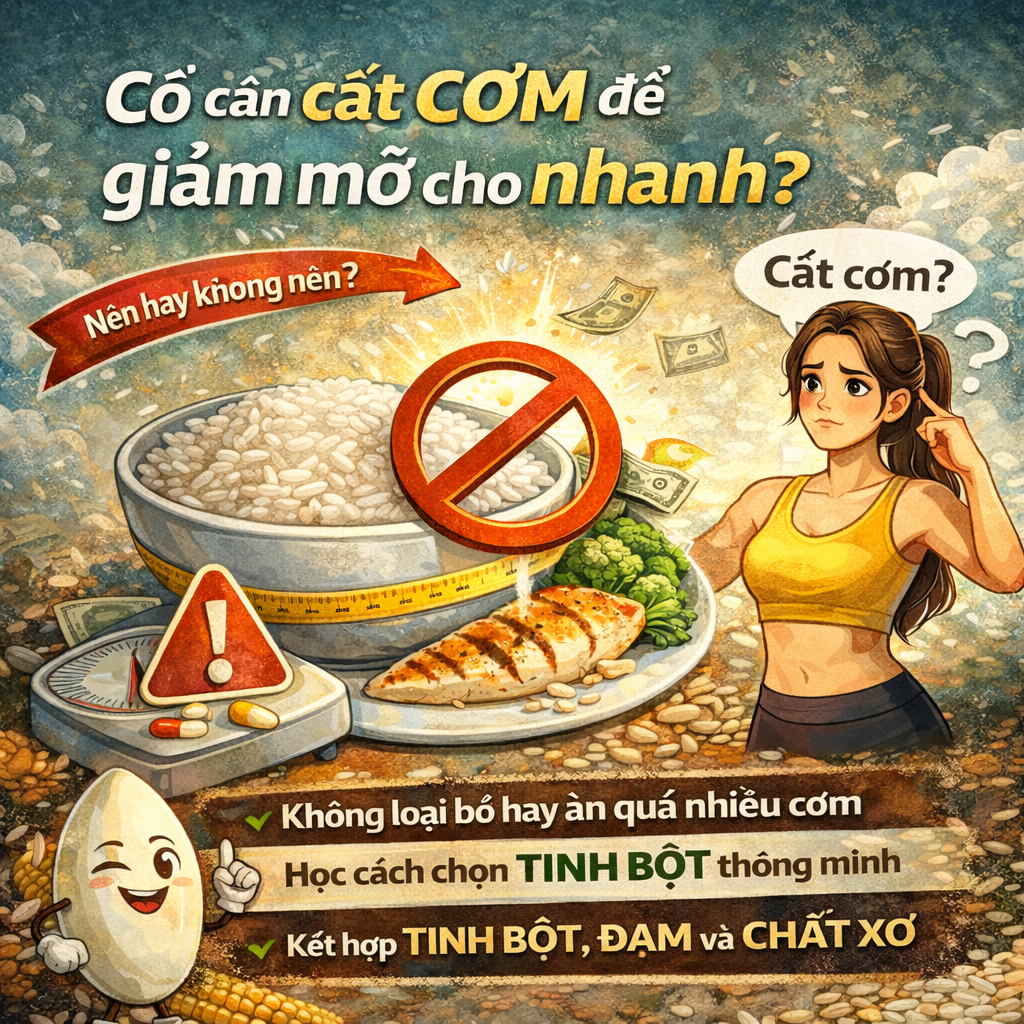 Co can cat com de giam mo cho nhanh