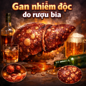 gan nhiem doc do ruou bia